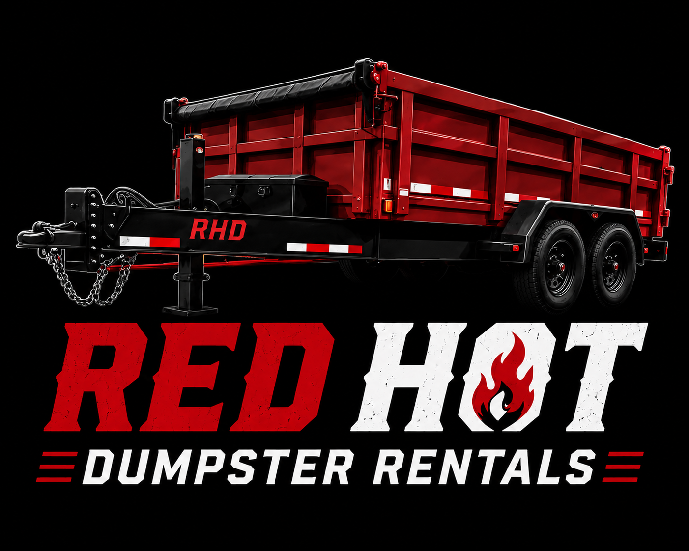 Red Hot Dumpster Rentals logo